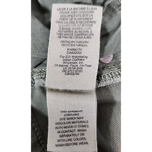 Free People Jeans Womens 29 Mid Rise Skinny Distressed w Pockets Green - Picture 7 of 7